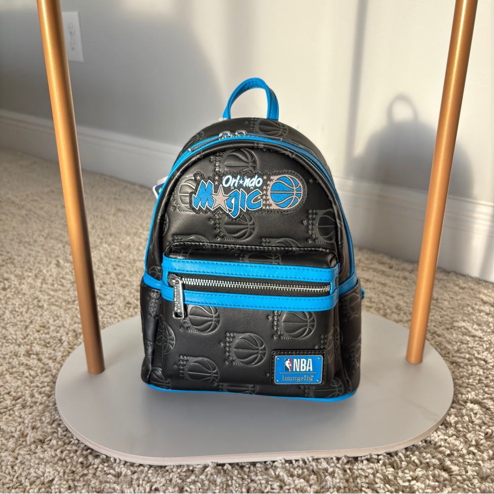 NBA Orlando Magic Black & Blue Game Day Mini / Kids Backpack w/Adjustable Straps